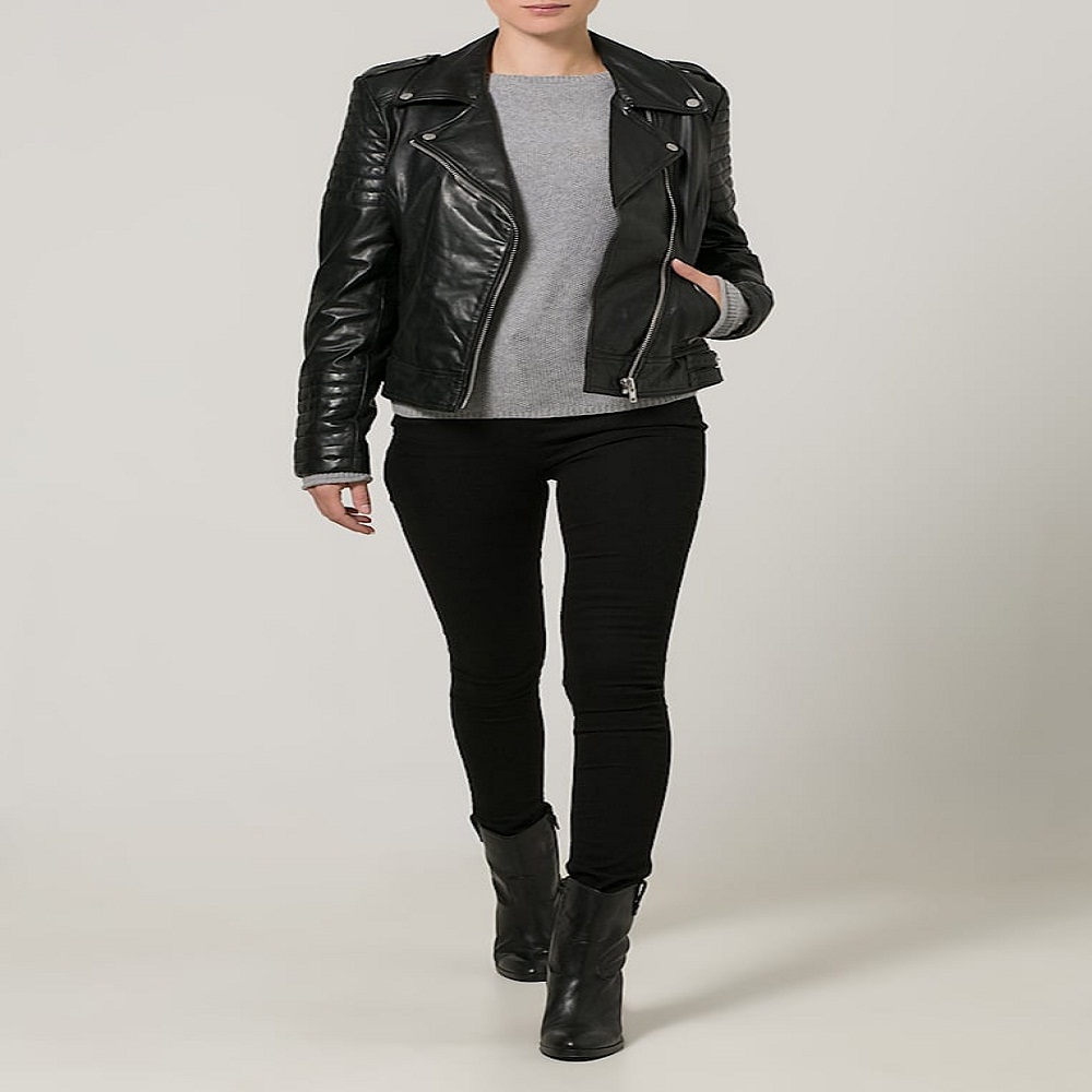New Bandit Ank Ladies Fashion Leather Jacket - Image 6