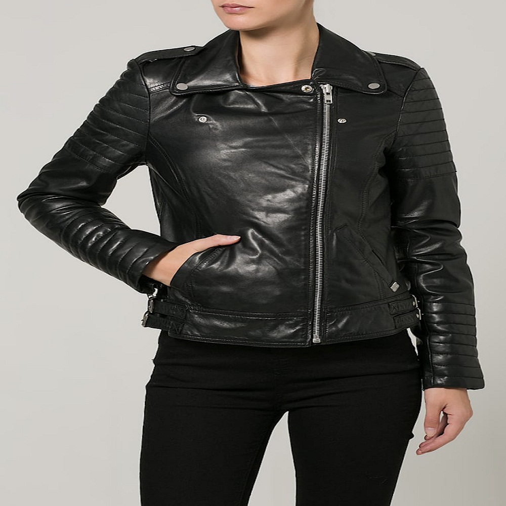 New Bandit Ank Ladies Fashion Leather Jacket - Image 5