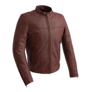 THE GRAYSON - MEN'S FASHION LEATHER JACKET (OXBLOOD)
