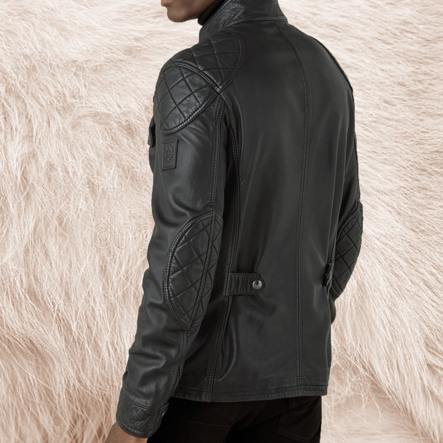 Black Leather Coat