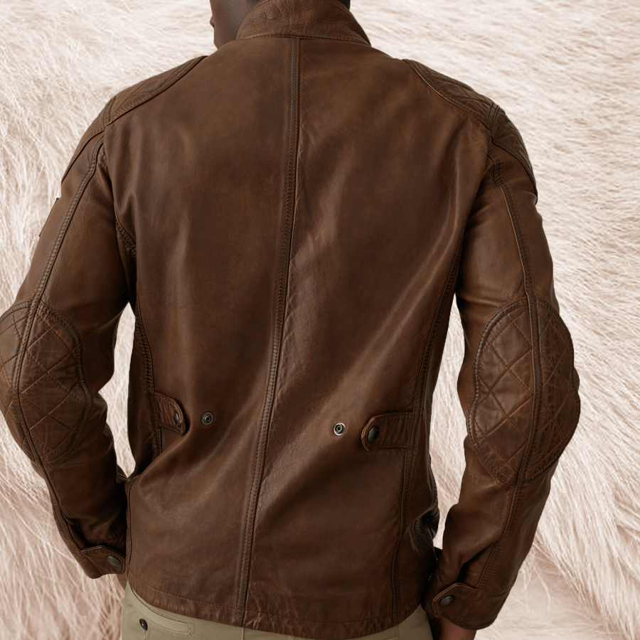 Brown Leather Coat
