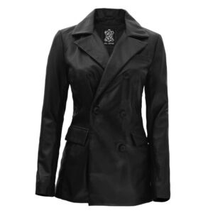 Black Leather Blazer
