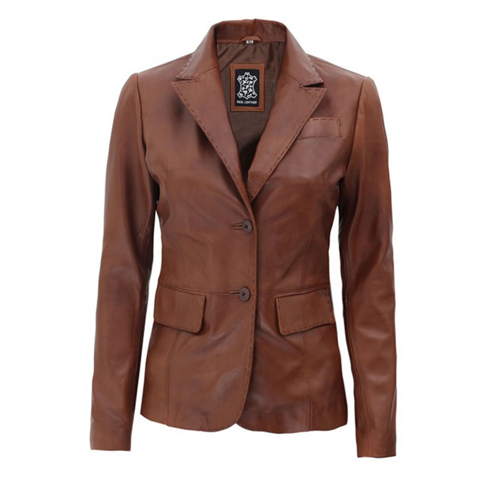 Leather Blazer