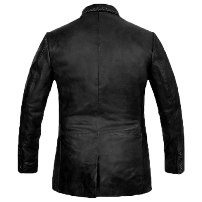 Black Leather Blazer
