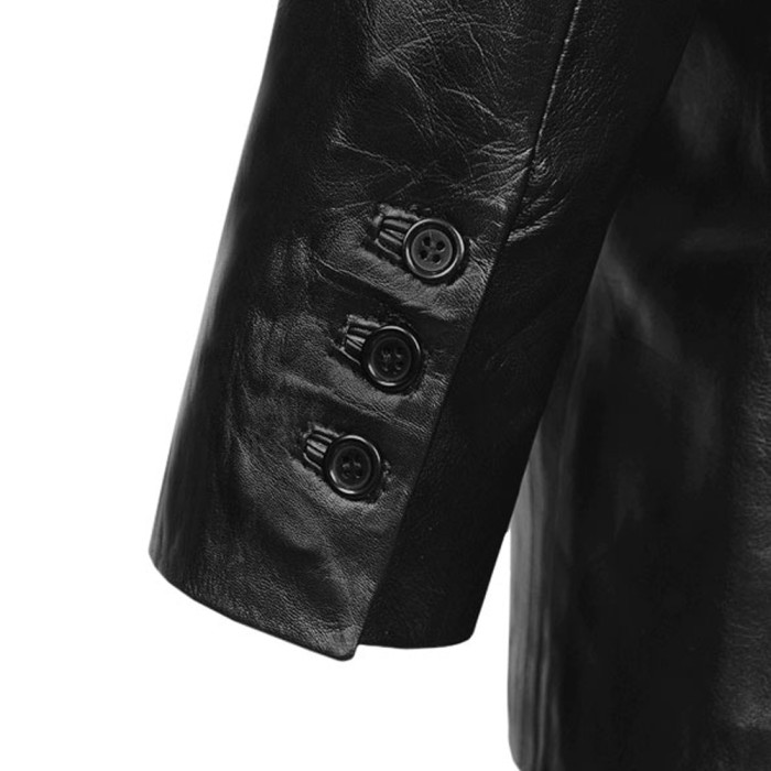 Black Leather Blazer