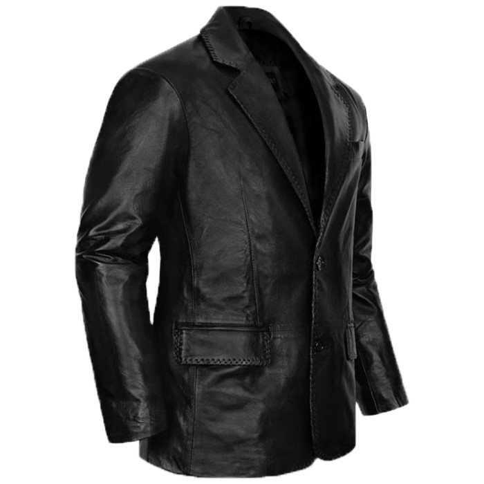 Black Leather BLazer