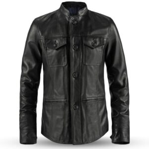 Mens Black Leather Jacket