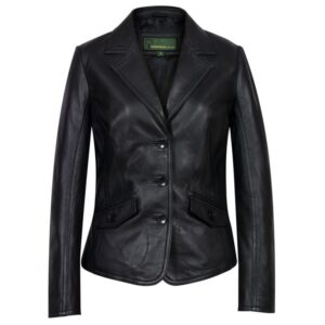 Black Leather Blazer
