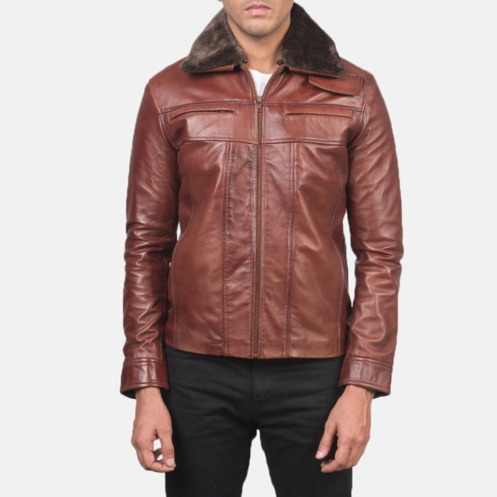 Brown Leather Coat