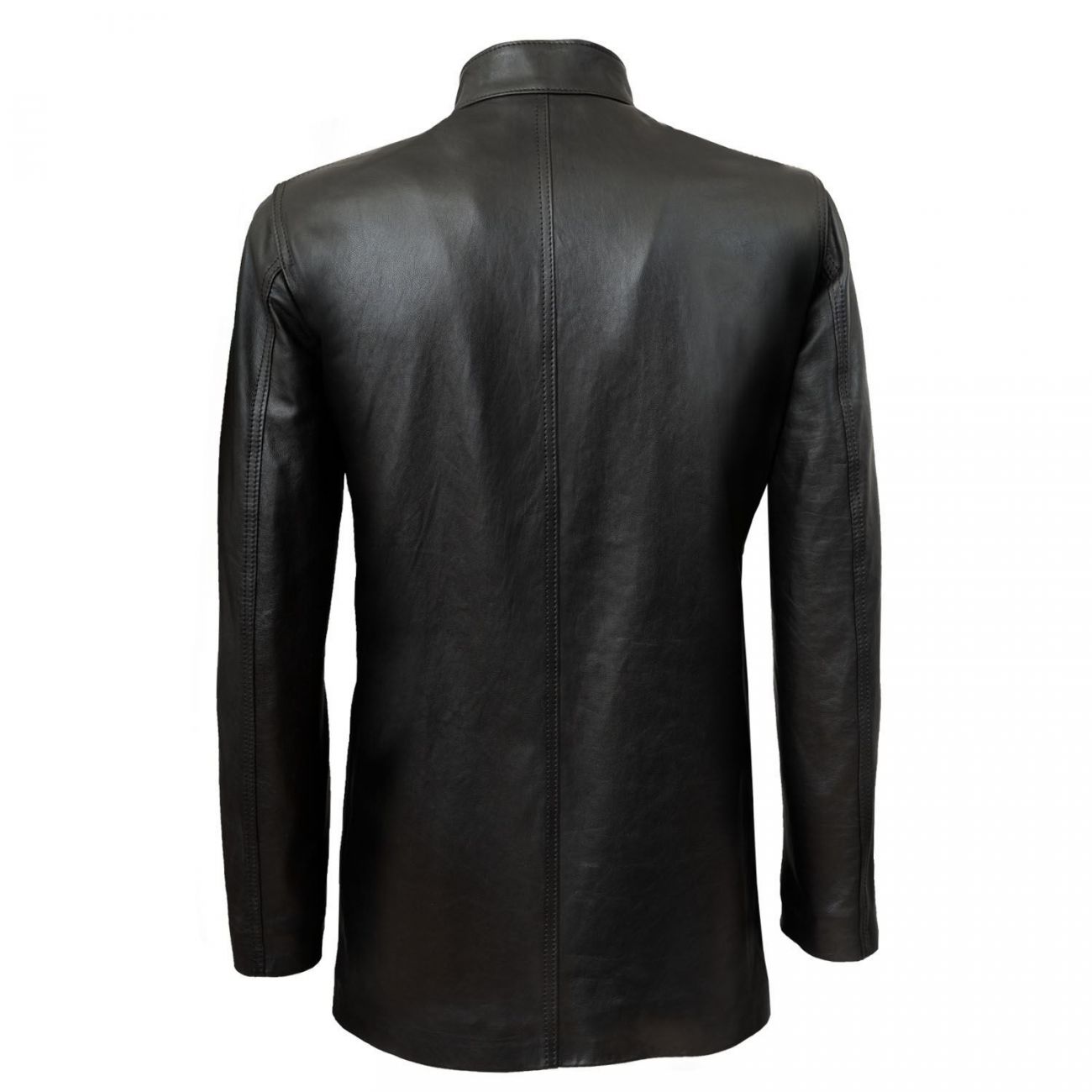 Black Long Leather Coat