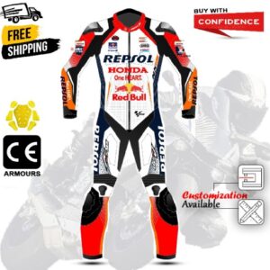 Honda Repsol Custom Motorbike Leather Biker Suit