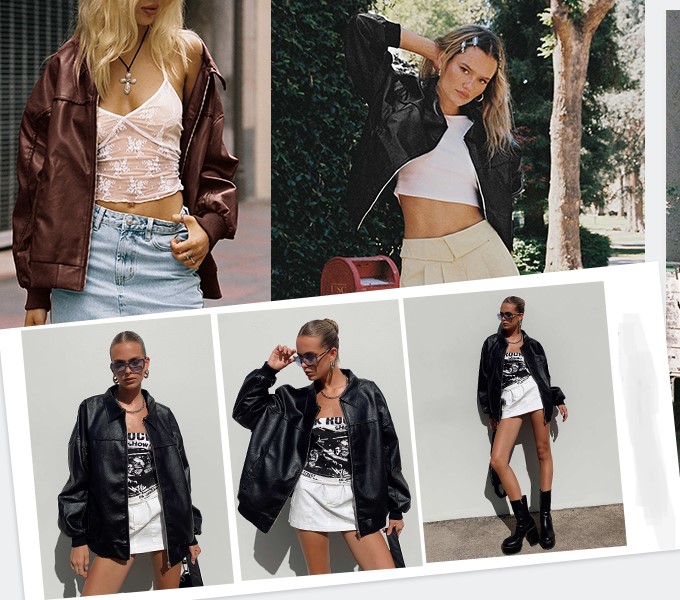 oversized leather jacket women vintage oversized leather jacket women